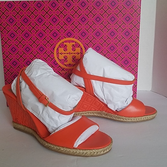 Tory Burch Marion Quilted Wedge Sandals - Picture 1 of 6